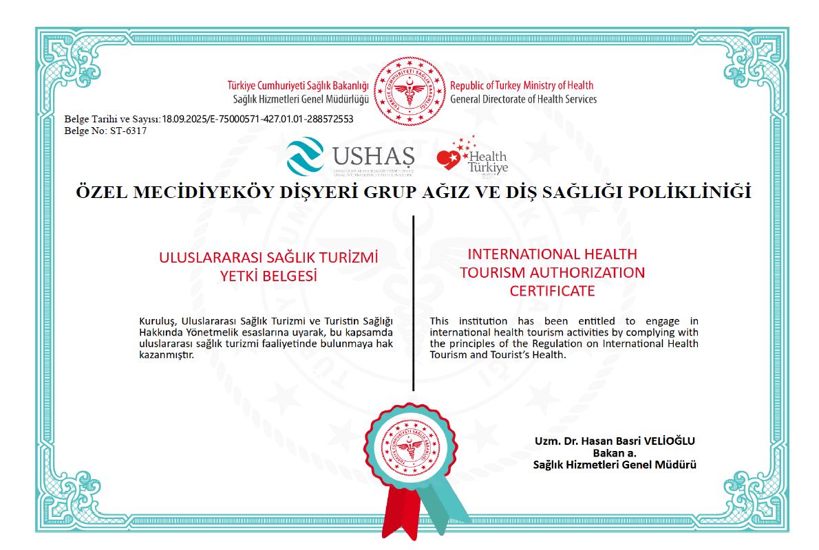 Sağlık Turizmi Sertifikası (Mecidiyeköy)