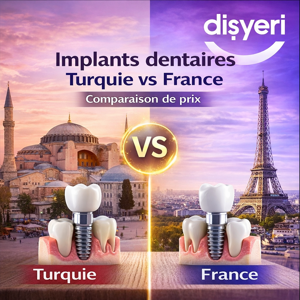 Implants Turquie vs France - dişyeri grup istanbul