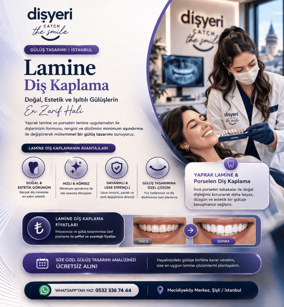 Hasta Koordinatörü -Lamine Porselen Diş Kaplama İstanbul Gülüş Tasarımı Hollywood Smile ile Estetik Gülüş