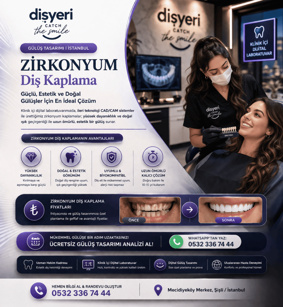 Hasta Koordinatörü -Zirkonyum Diş Kaplama İstanbul Gülüş Tasarımı Hollywood Smile ile Estetik Gülüş