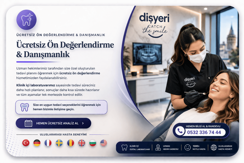 Hasta Koordinatörü -Ücretsiz Ön Değerlendirme & Danışmanlık dişyeri grup diş kliniği