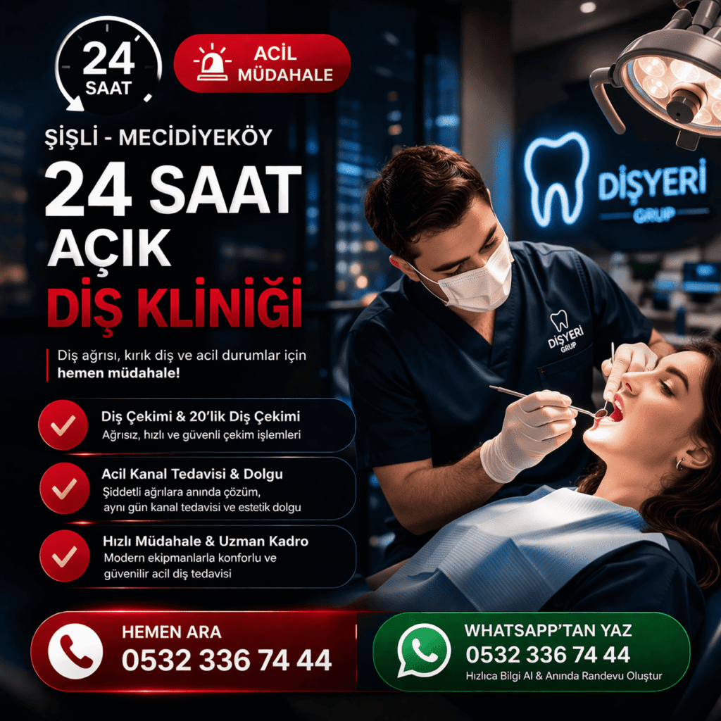 Hasta Koordinatörü -Mecidiyeköy Acil Diş Kliniği (24 Saat Açık) Dişyeri Grup